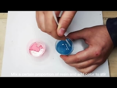 Künstlerische klare Schicht für Harz Eigenschaften Blasenfreie glatte Oberfläche