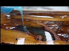 5 cm Ultra-Niedrigviskosität Tiefe Gießerei Epoxidharz Flusstisch