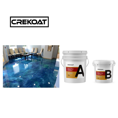 100% Feststoffe Metallische Epoxidbeschichtung mit hohem Aufbau 3 mm antimikrobiell