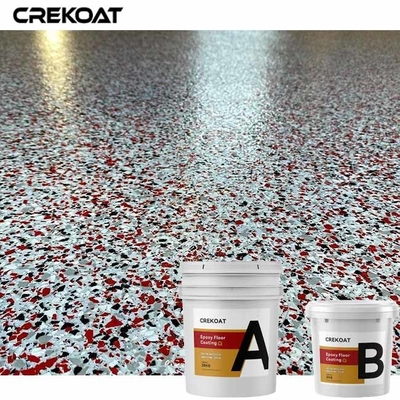 Vinylflocken imprägniern Epoxidharz-Boden-Beschichtung mit Glanz Matte Urethane Topcoat