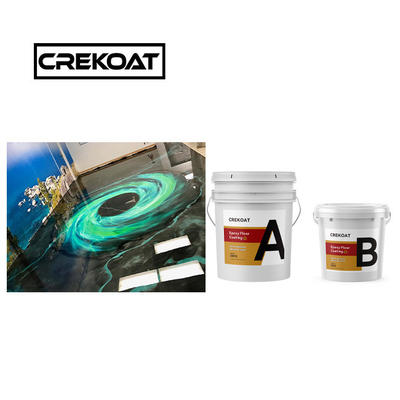 Krekoat Dekorationsbeton Metallische Epoxibodenbeschichtung 3 mm gehärtet nahtlos