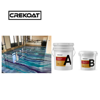 Klare, wasserdichte, metallische Epoxy-Bodenbeschichtung
