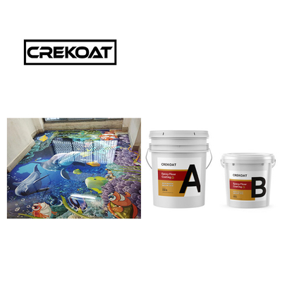 Epoxy-Bodenfarbe mit hohem Glanz, decorative Bodenbeschichtung
