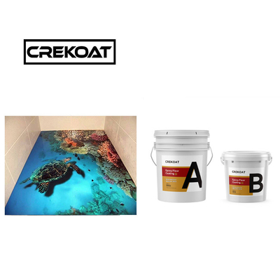 Epoxy-Bodenfarbe mit hohem Glanz, decorative Bodenbeschichtung