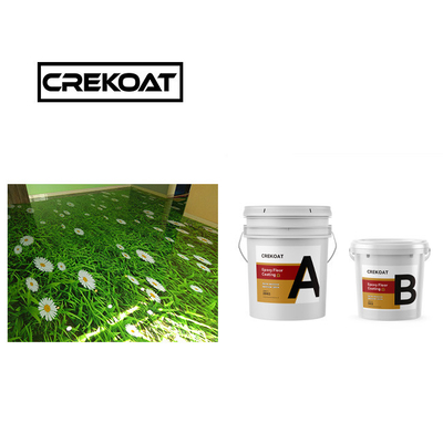 Epoxy-Bodenfarbe mit hohem Glanz, decorative Bodenbeschichtung