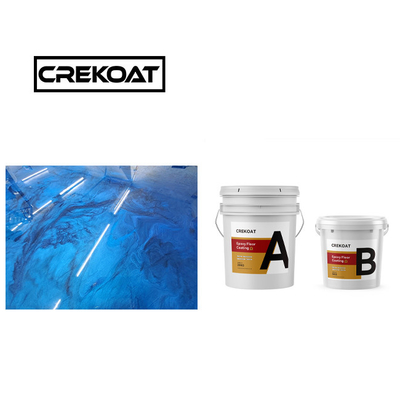 Polieren Metallische Epoxy-Bodenfarbe nahtlose Abrasionsbeständige Epoxy-Beschichtung
