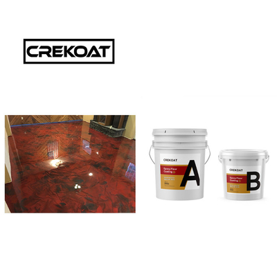 100% Feststoffe Metallische Epoxidbeschichtung mit hohem Aufbau 3 mm antimikrobiell