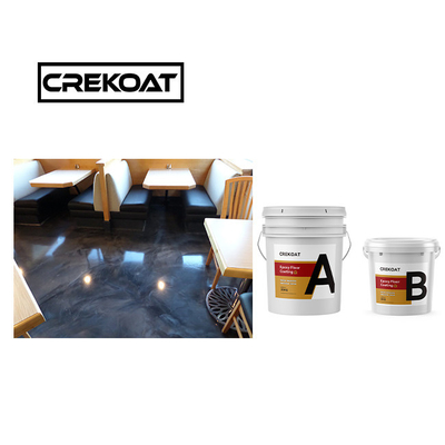 Kristallklare wasserdichte Epoxy-Bodenfarbe 1 mm Anti-Rutsch-Epoxy-Beschichtung Null VOC