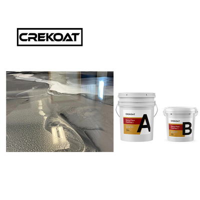 Kristallklare wasserdichte Epoxy-Bodenfarbe 1 mm Anti-Rutsch-Epoxy-Beschichtung Null VOC