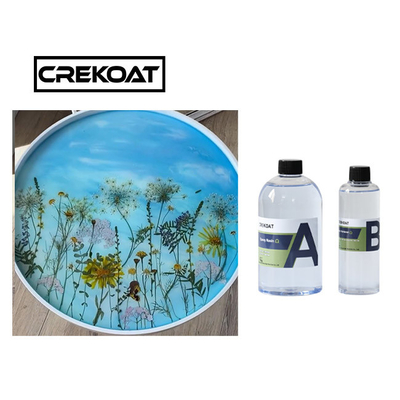 2-teiliges Nahrungsmittelgrad-Crystal Clear Casting Epoxy Art-Harz nicht brennbar