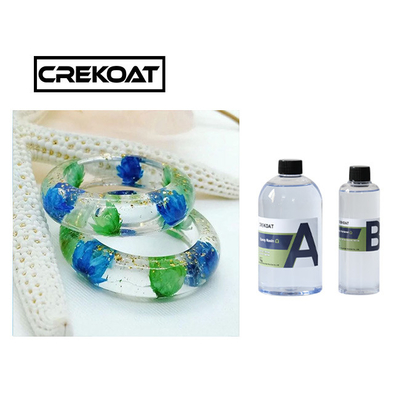 Niedriger Geruch Art Jewelry Epoxy Resin Fast, der Crystal Clear Glass Like Finish kuriert