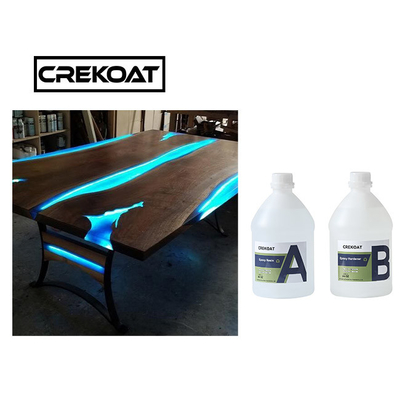 2/1 Ratio Clear Epoxy Resin Kit Gießbeschichtung für Fluss Tischplatten Niedriggeruch