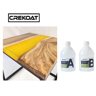 2/1 Ratio Clear Epoxy Resin Kit Gießbeschichtung für Fluss Tischplatten Niedriggeruch