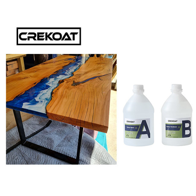 2/1 Ratio Clear Epoxy Resin Kit Gießbeschichtung für Fluss Tischplatten Niedriggeruch