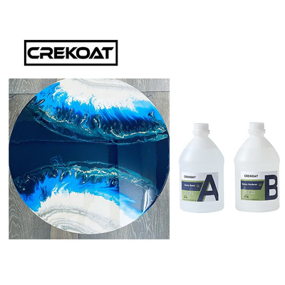 Gießbarer Selbst, der Teil Crystal Clear Resin des Tischplatte-Epoxidharz-zwei planiert