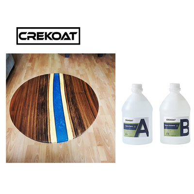 Chemikalie widerstehen hartem tiefem geworfenem Harz Crystal Clear Epoxy Resin Rocks für Tabelle
