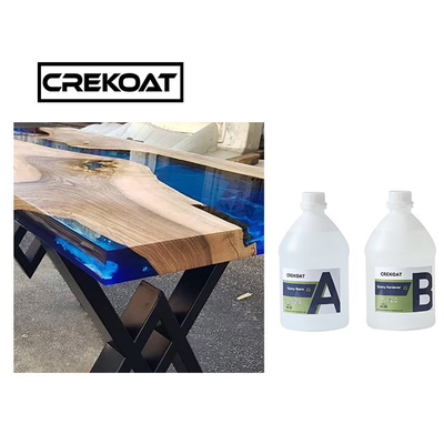 Chemikalie widerstehen hartem tiefem geworfenem Harz Crystal Clear Epoxy Resin Rocks für Tabelle