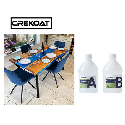 Chemikalie widerstehen hartem tiefem geworfenem Harz Crystal Clear Epoxy Resin Rocks für Tabelle