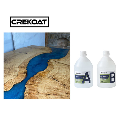 Chemikalie widerstehen hartem tiefem geworfenem Harz Crystal Clear Epoxy Resin Rocks für Tabelle