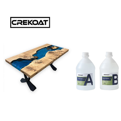 Chemikalie widerstehen hartem tiefem geworfenem Harz Crystal Clear Epoxy Resin Rocks für Tabelle