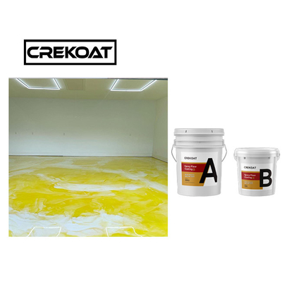 Metallischer konkreter Epoxidharzboden malen UVschutz Coating Naturally De Foaming