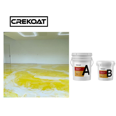Keinen Blasen-metallischen Epoxidharz-Boden schnell trocknen, der Pearl White beschichtet