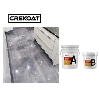 Keinen Blasen-metallischen Epoxidharz-Boden schnell trocknen, der Pearl White beschichtet