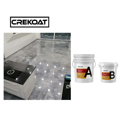 Keinen Blasen-metallischen Epoxidharz-Boden schnell trocknen, der Pearl White beschichtet