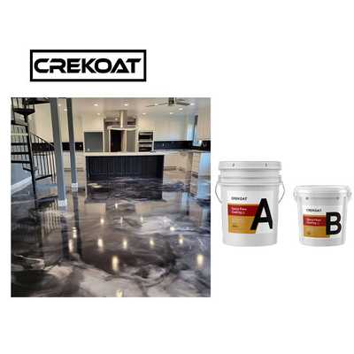 Dauerhafte metallische Epoxidboden-Beschichtungs-Antikratzer Grey Color