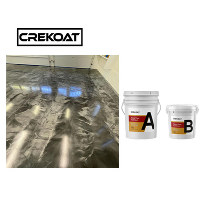 Handelsklasse-Epoxidharz-Boden, der nicht giftigen Gray Metallic Epoxy Floor beschichtet