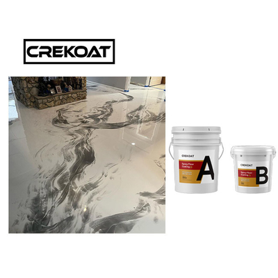 Crystal Clear Concrete Metallic Epoxy-Boden-Beschichtungs-Kratzer beständig