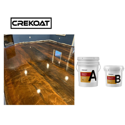Crystal Clear Concrete Metallic Epoxy-Boden-Beschichtungs-Kratzer beständig