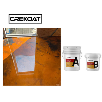 2 Teile des Epoxidharz-metallisches Garagen-Boden-Farben-freien Raumes Polymer-niedrige Viskositäts-