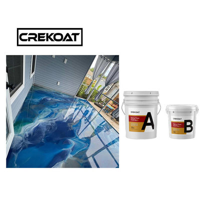 2 Teile des Epoxidharz-metallisches Garagen-Boden-Farben-freien Raumes Polymer-niedrige Viskositäts-