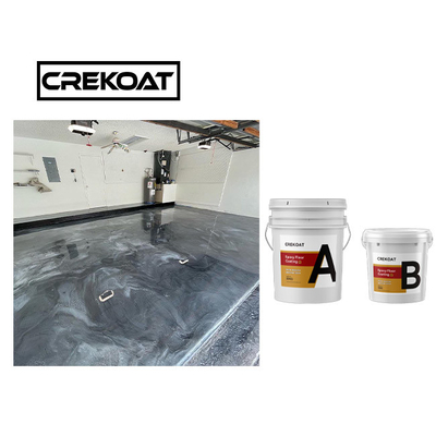 Rutschhemmungs-Crystal Metallic Epoxy Resin Coating-Schwarzes und Goldepoxy-kleber Boden