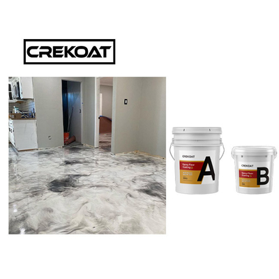 Niedriges VOC-Pulver-Epoxidharz-metallisches Epoxidfarben-Bodenbelag-System