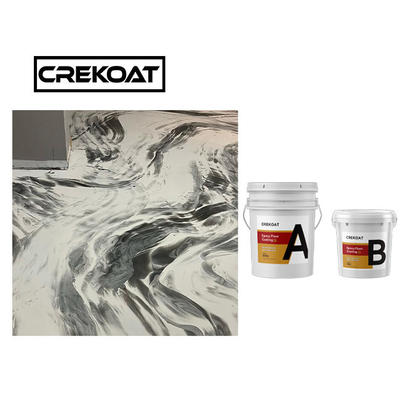 Niedriges VOC-Pulver-Epoxidharz-metallisches Epoxidfarben-Bodenbelag-System