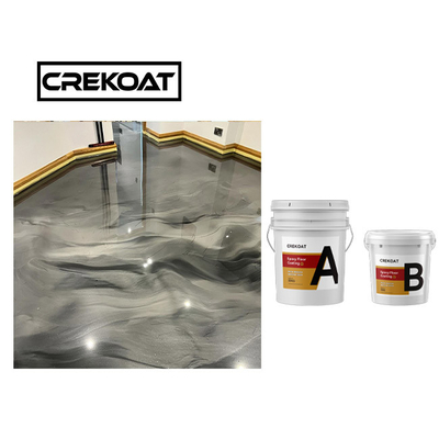 Niedriges VOC-Pulver-Epoxidharz-metallisches Epoxidfarben-Bodenbelag-System