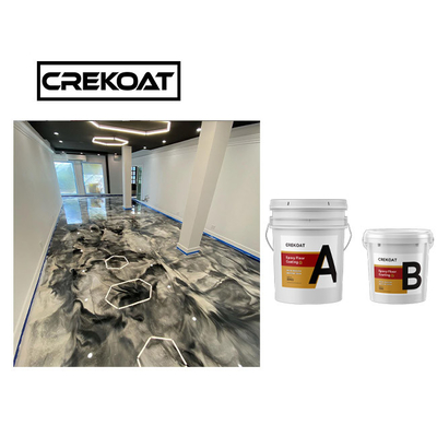 Epoxid-Polyaspartic-Basis des nicht giftigen metallischen Epoxid- Bodenbelag-Harz-freien Raumes