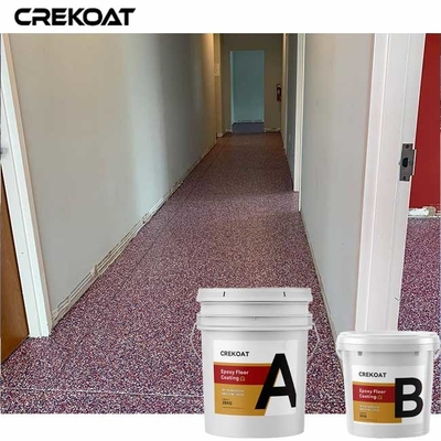 100% feste Epoxidharz-Boden-Farbe mit dekorativen Acrylsendungs-Flocken
