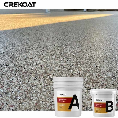 100% feste Epoxidharz-Boden-Farbe mit dekorativen Acrylsendungs-Flocken