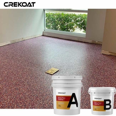 Vinylflocken imprägniern Epoxidharz-Boden-Beschichtung mit Glanz Matte Urethane Topcoat