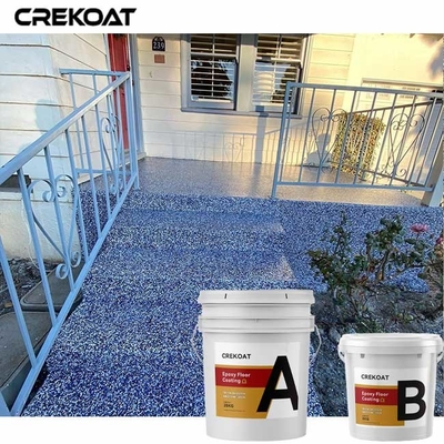 Vinylflocken imprägniern Epoxidharz-Boden-Beschichtung mit Glanz Matte Urethane Topcoat