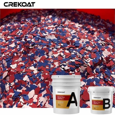 Vinylflocken imprägniern Epoxidharz-Boden-Beschichtung mit Glanz Matte Urethane Topcoat