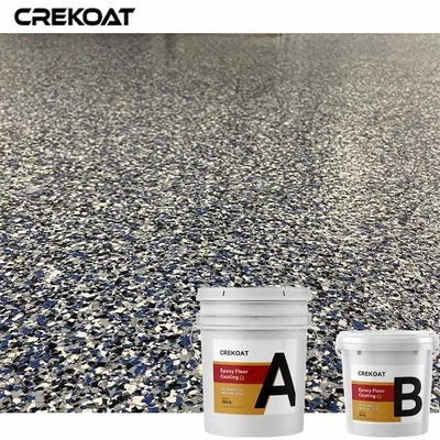 Vinylflocken imprägniern Epoxidharz-Boden-Beschichtung mit Glanz Matte Urethane Topcoat