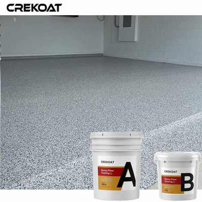 Vinyl Chips Flake Clear Resin Floor, der mit dem Epoxidquarz metallisch beschichtet