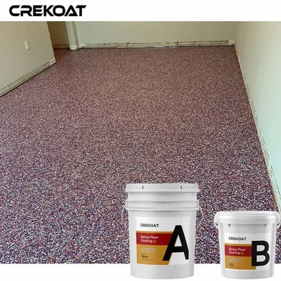 Multi Farbepoxidflocken-Boden-Beschichtung mit wasserbasiertem klarem Epoxidharz