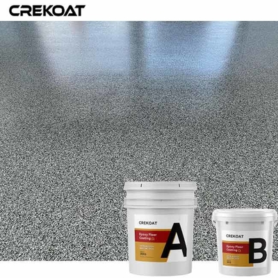 Multi Farbepoxidflocken-Boden-Beschichtung mit wasserbasiertem klarem Epoxidharz