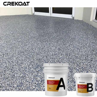100% fester Polyaspartic Flocken-Epoxidharz-Boden-Beschichtung Terrazzo-glatte Oberfläche