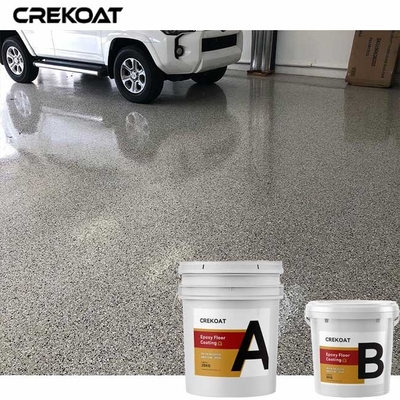 100% fester Polyaspartic Flocken-Epoxidharz-Boden-Beschichtung Terrazzo-glatte Oberfläche